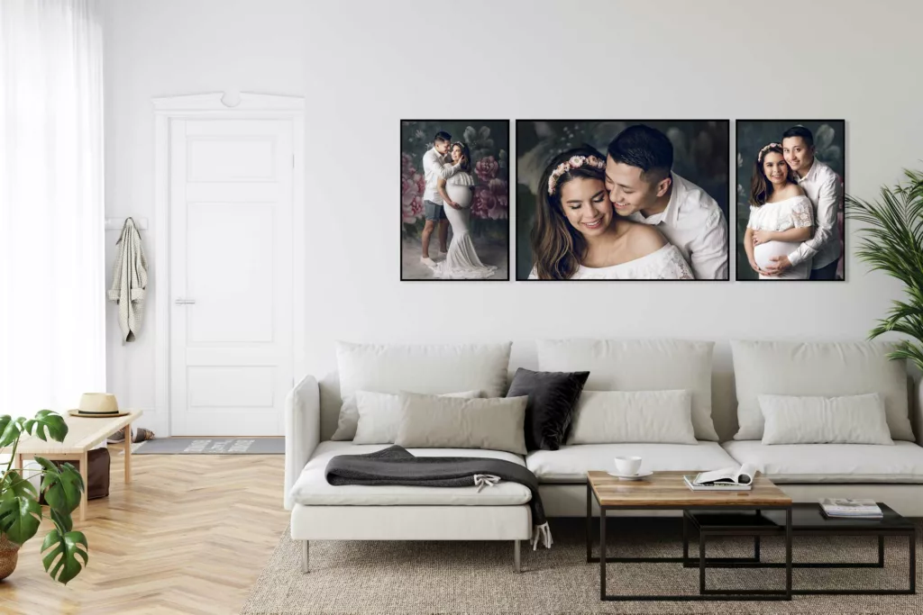 Melbourne maternity photography Wall Art Roomview